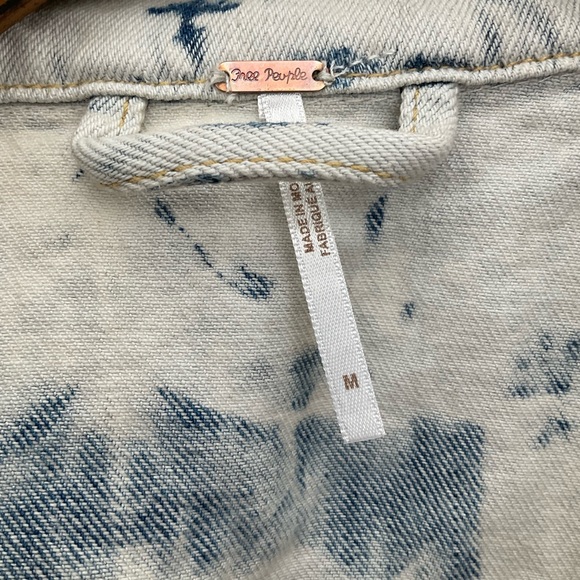 Free People, tie-dye jean jacket - Picture 10 of 14